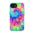 Rainbow Tie Dye Spiral Phone Case | Impact-Resistant Case