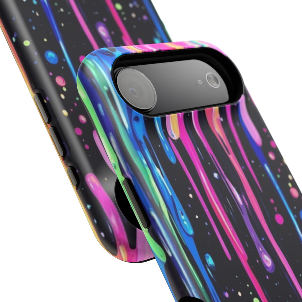 Phone Case - Neon Drip Impact-Resistant Protective Cover