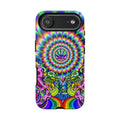 Psychedelic Spiral with Cannabis Leaf phone case | Phone Case