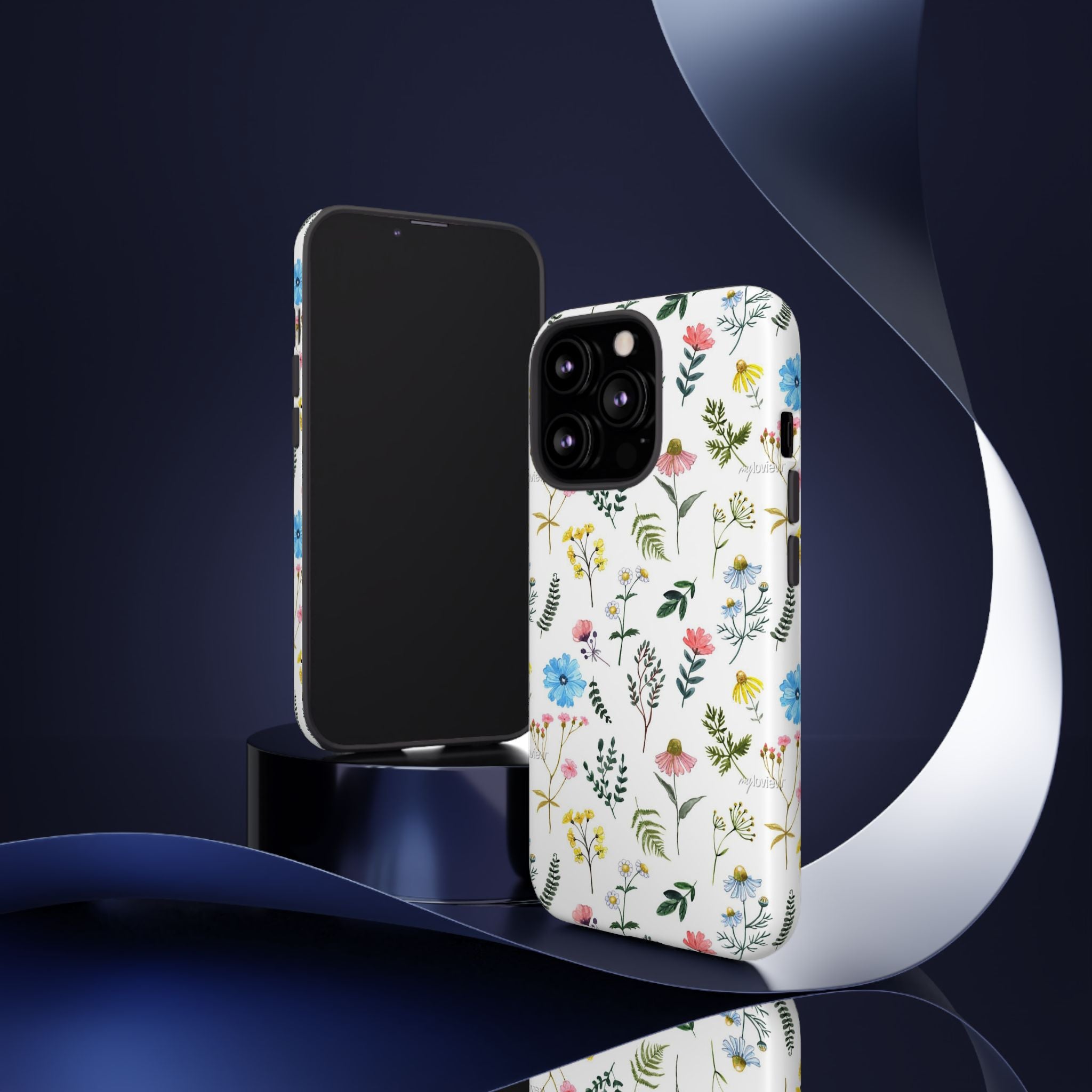 Wildflower Pattern Tough Case | Floral Phone Case, Botanical Print