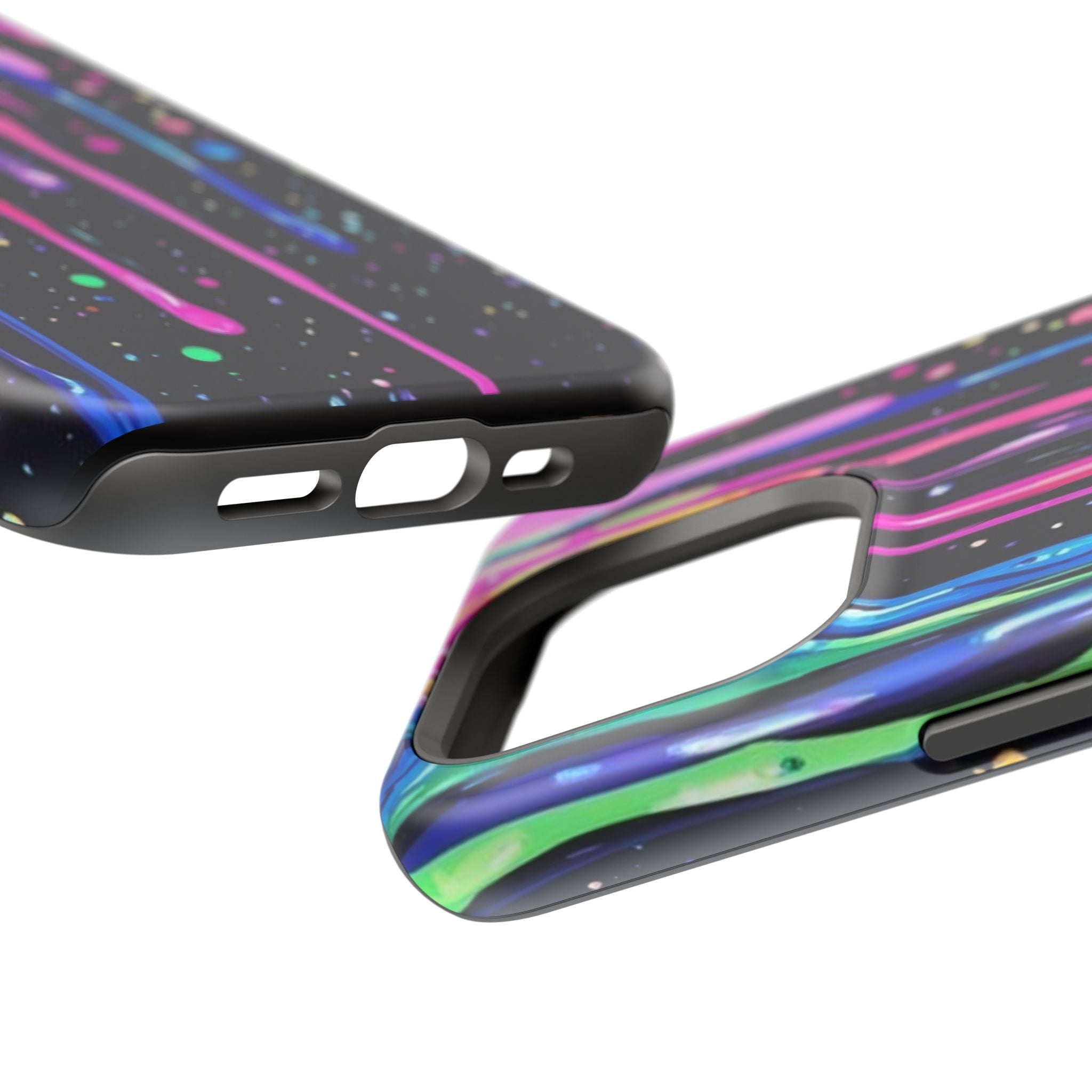 Phone Case - Neon Drip Impact-Resistant Protective Cover