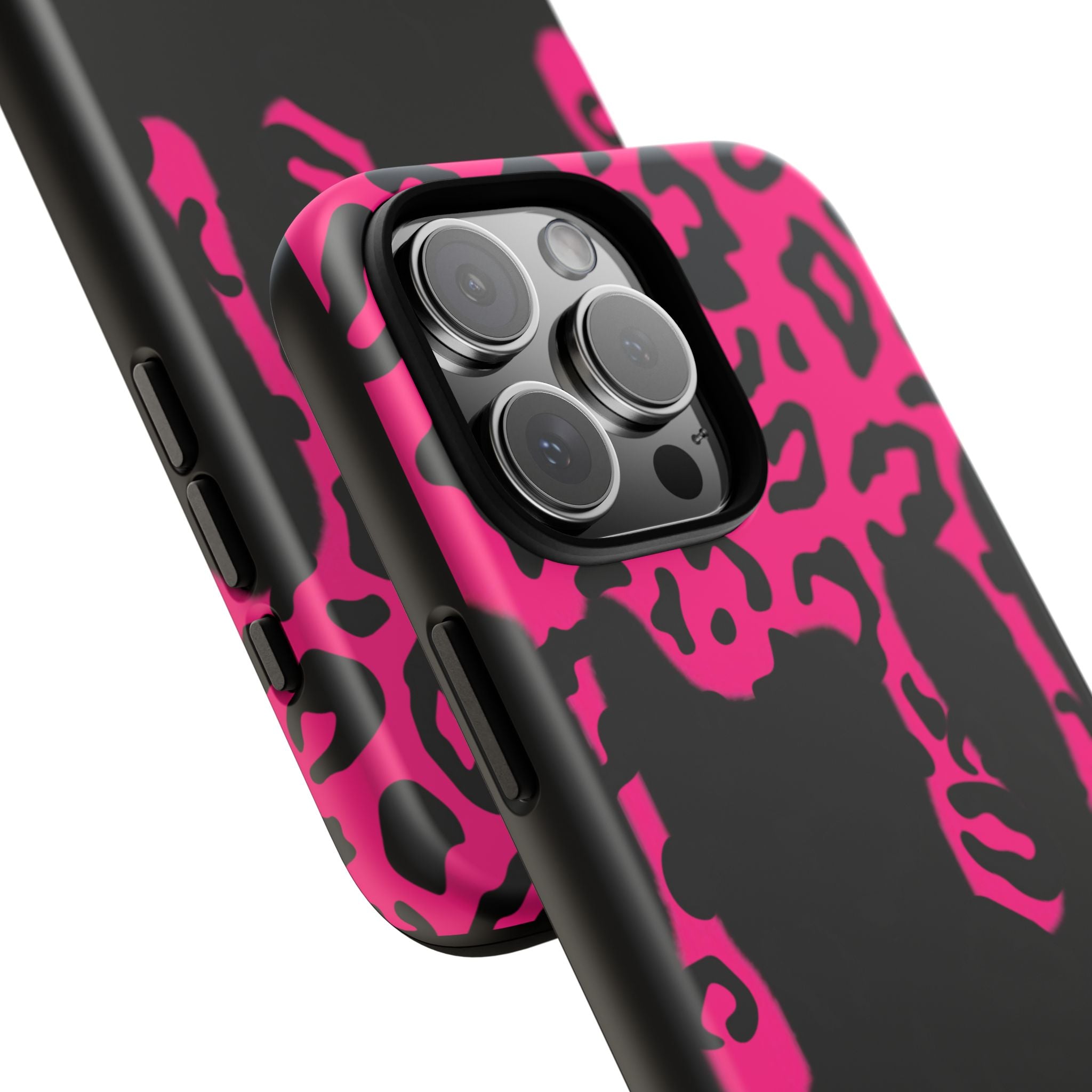 Hot Pink Leopard Drip Phone Case | Tough Case
