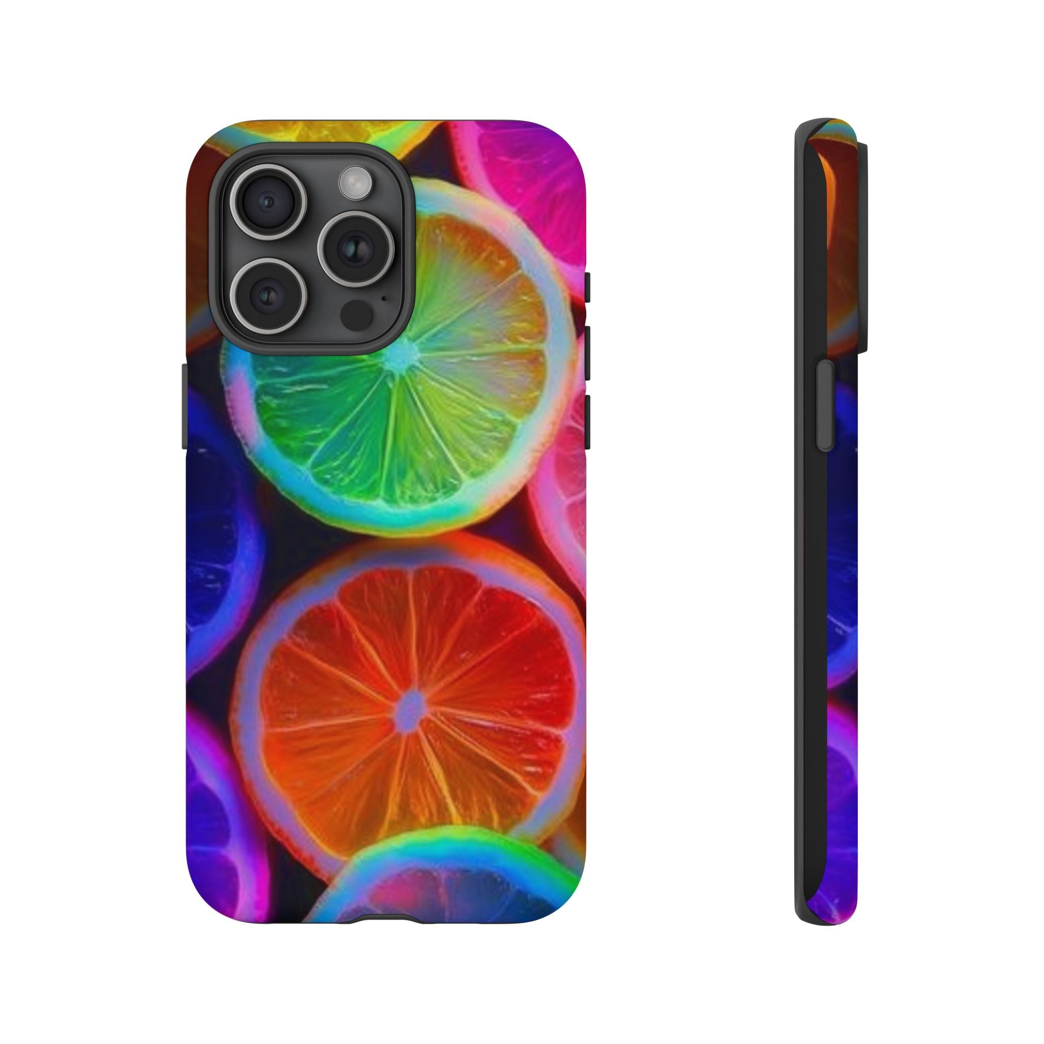 Neon Citrus Slices Tough Case | Colorful Fruit Phone Cover