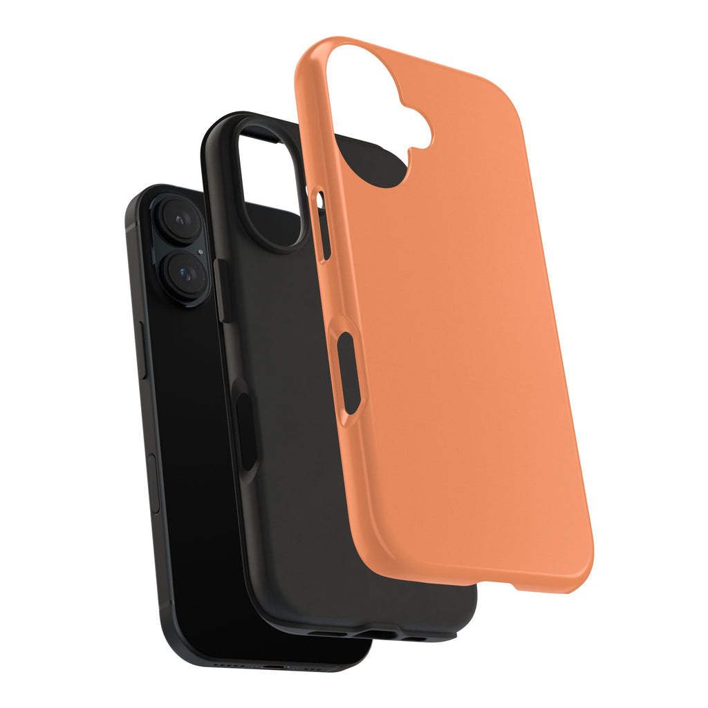 Solid Orange Tough Phone Case | Slim Protective Phone Case