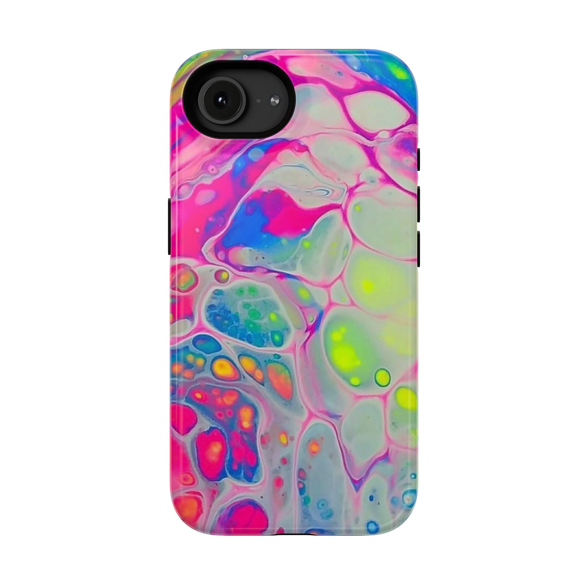 Neon Pour Art Impact-Resistant Phone Case