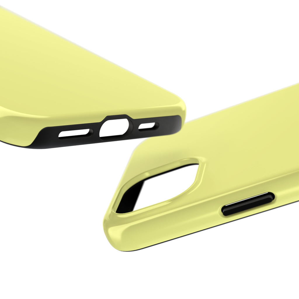 Solid Lemon Yellow Phone Case | Tough Phone Case