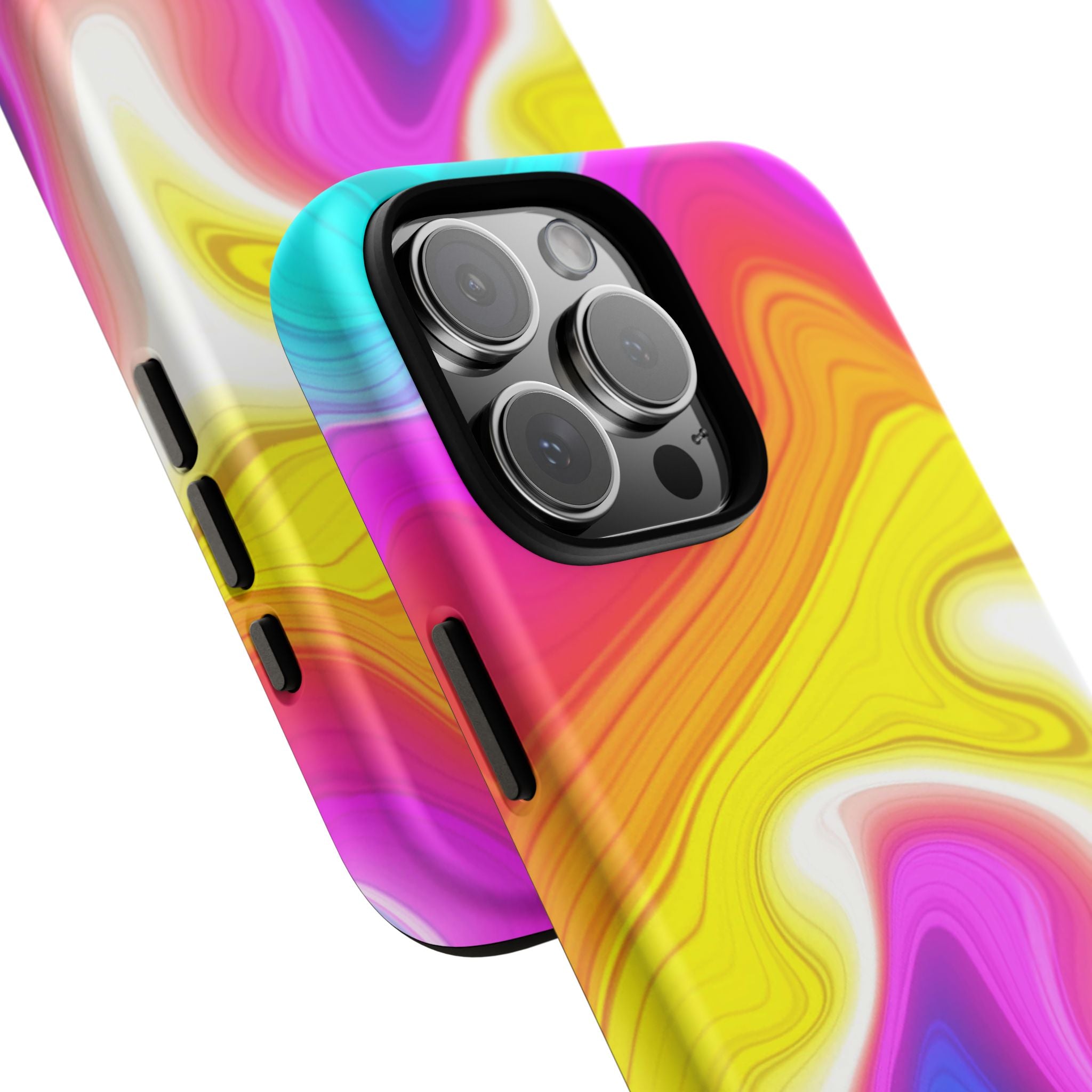Rainbow Marble Swirl Phone Case | Tough Case
