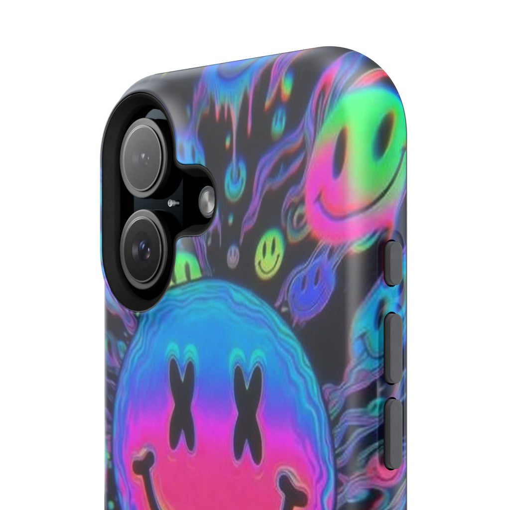 Psychedelic Smiley Impact-Resistant Phone Case