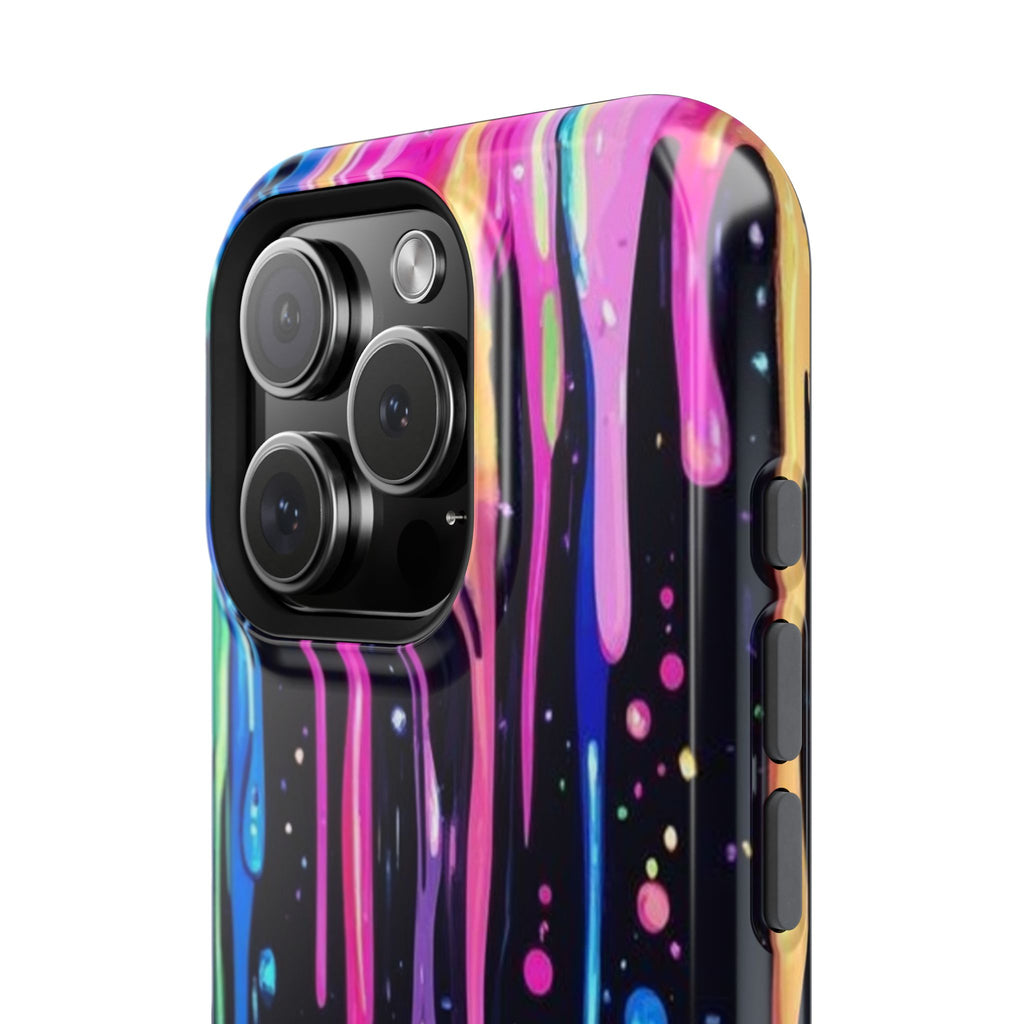 Phone Case - Neon Drip Impact-Resistant Protective Cover