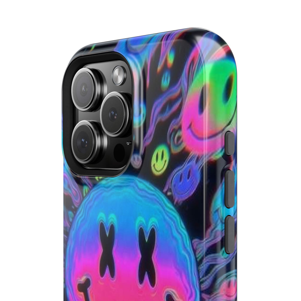 Psychedelic Smiley Impact-Resistant Phone Case