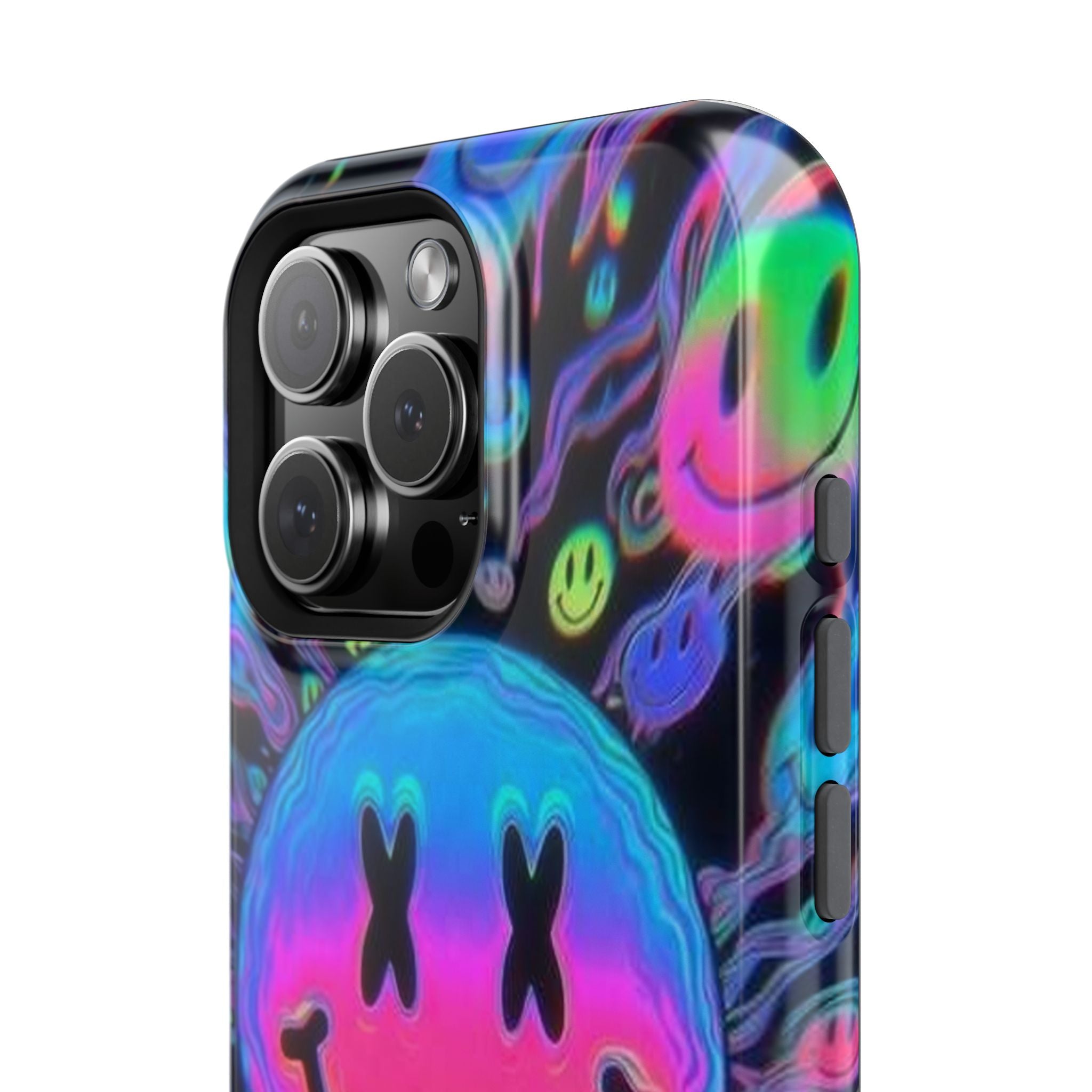 Psychedelic Smiley Impact-Resistant Phone Case