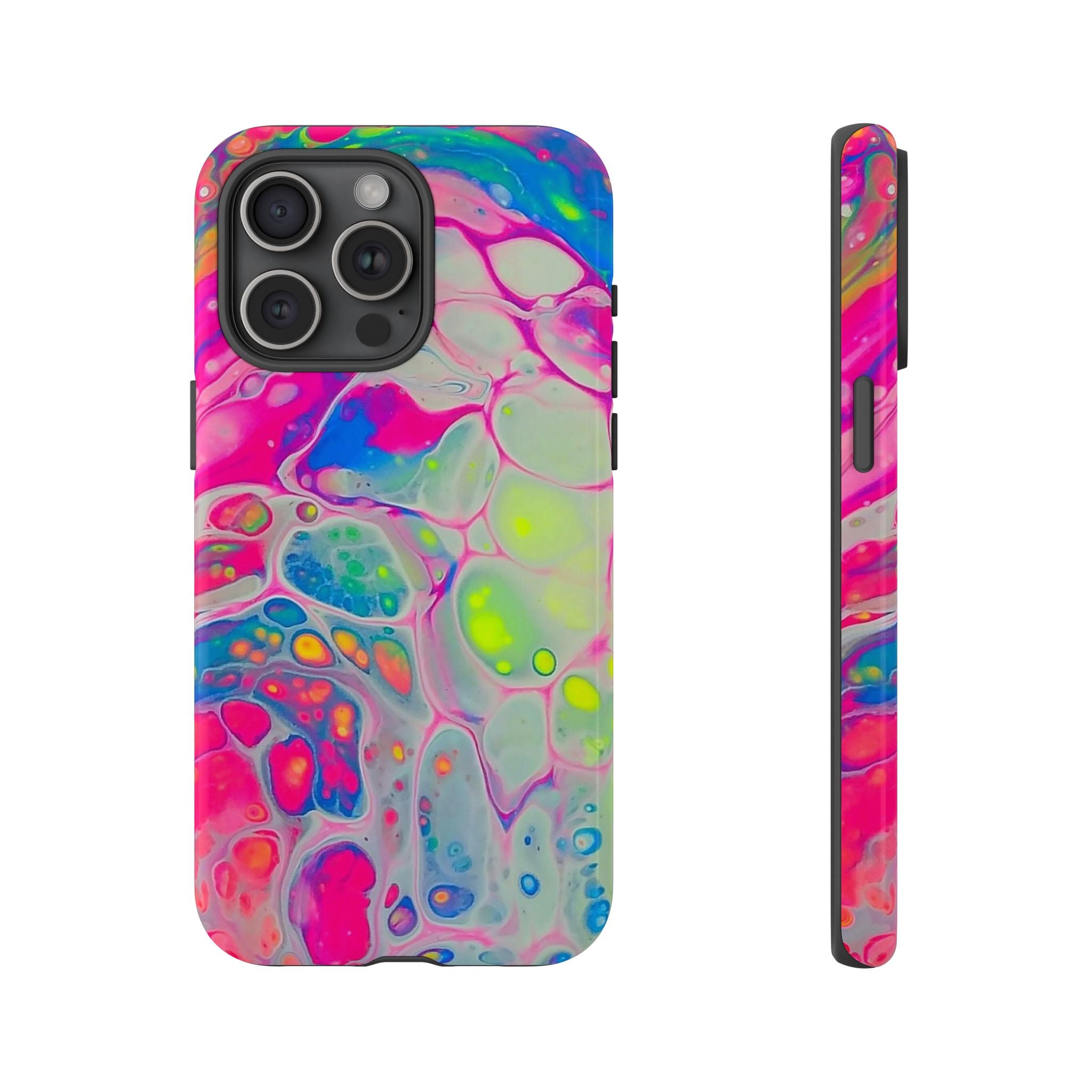Neon Acrylic Pour Phone Case | Tough Cases