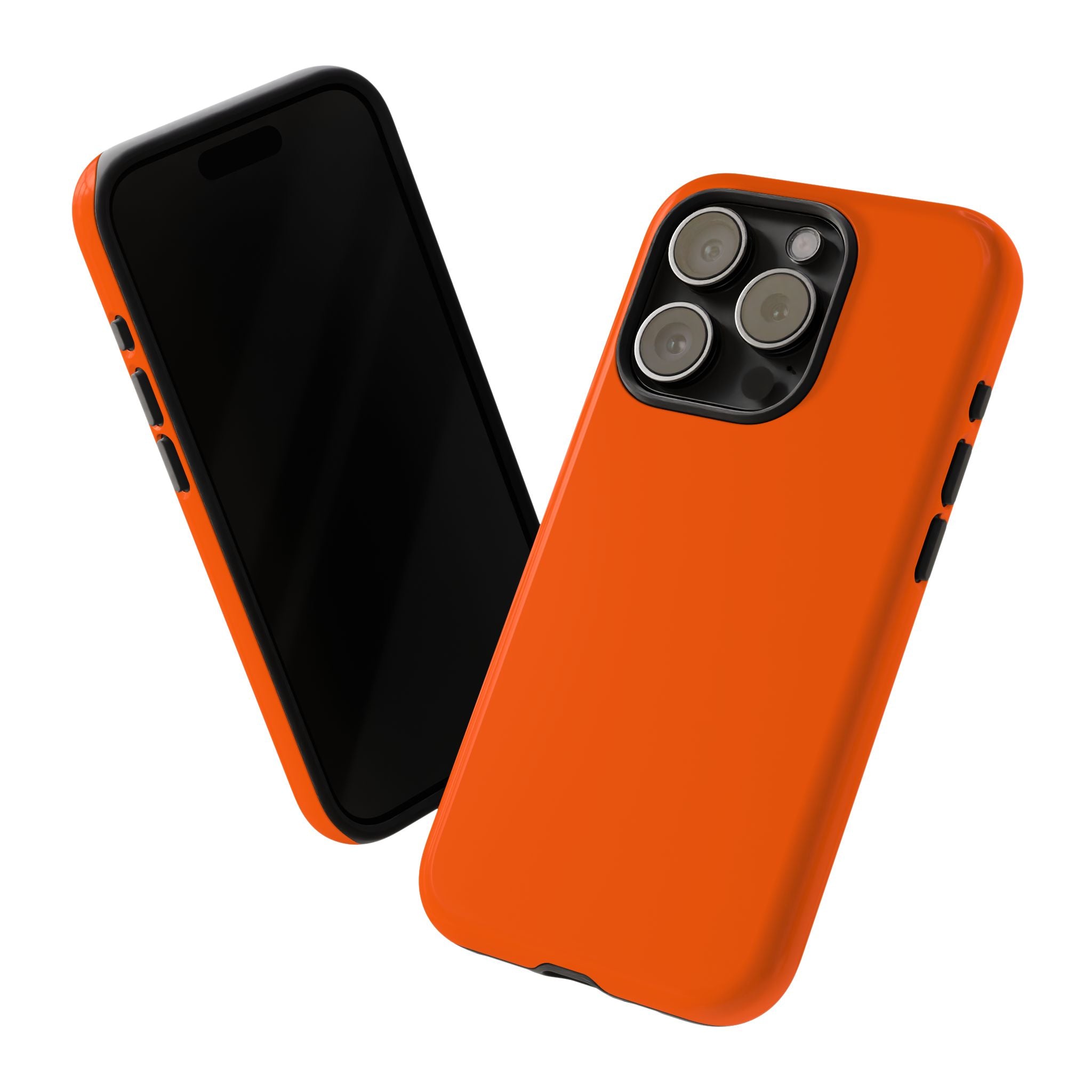 Solid Orange Tough Phone Case | Rugged Protective Phone Case