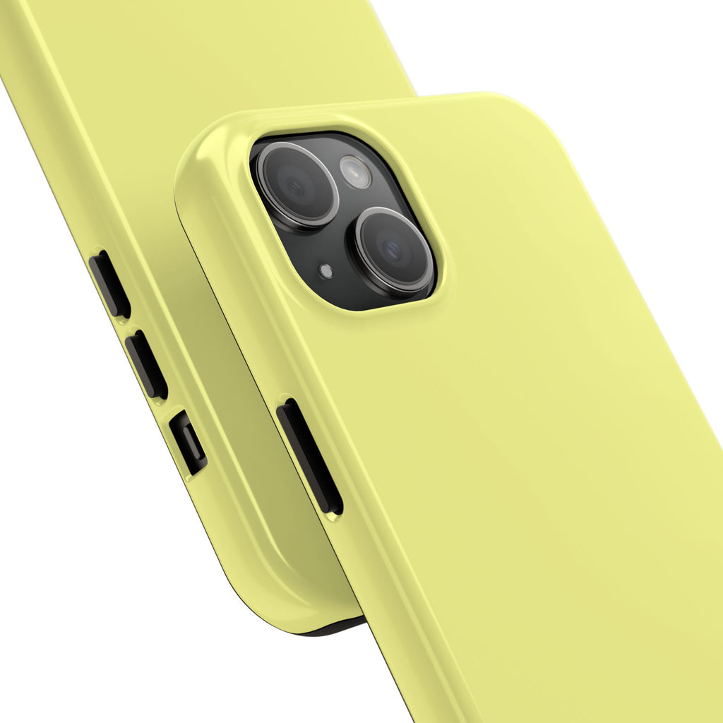 Solid Lemon Yellow Phone Case | Tough Phone Case