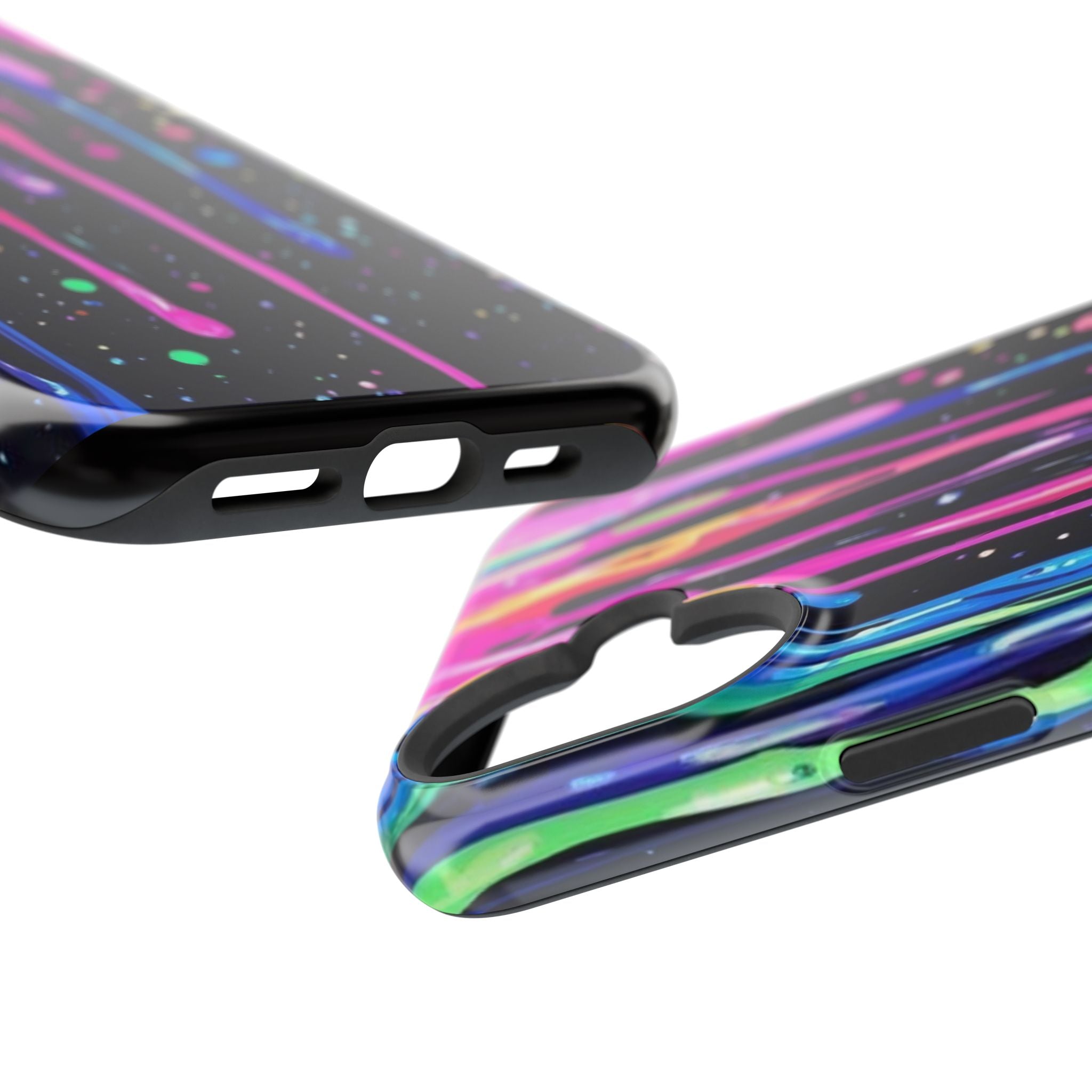 Phone Case - Neon Drip Impact-Resistant Protective Cover