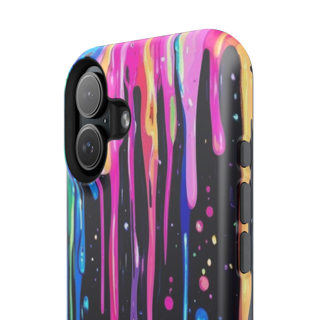 Phone Case - Neon Drip Impact-Resistant Protective Cover