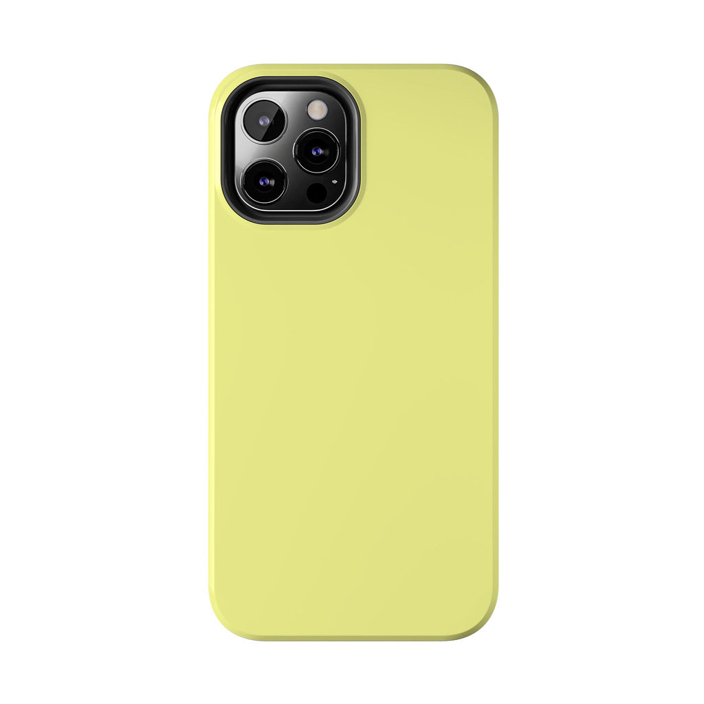 Solid Lemon Yellow Phone Case | Tough Phone Case