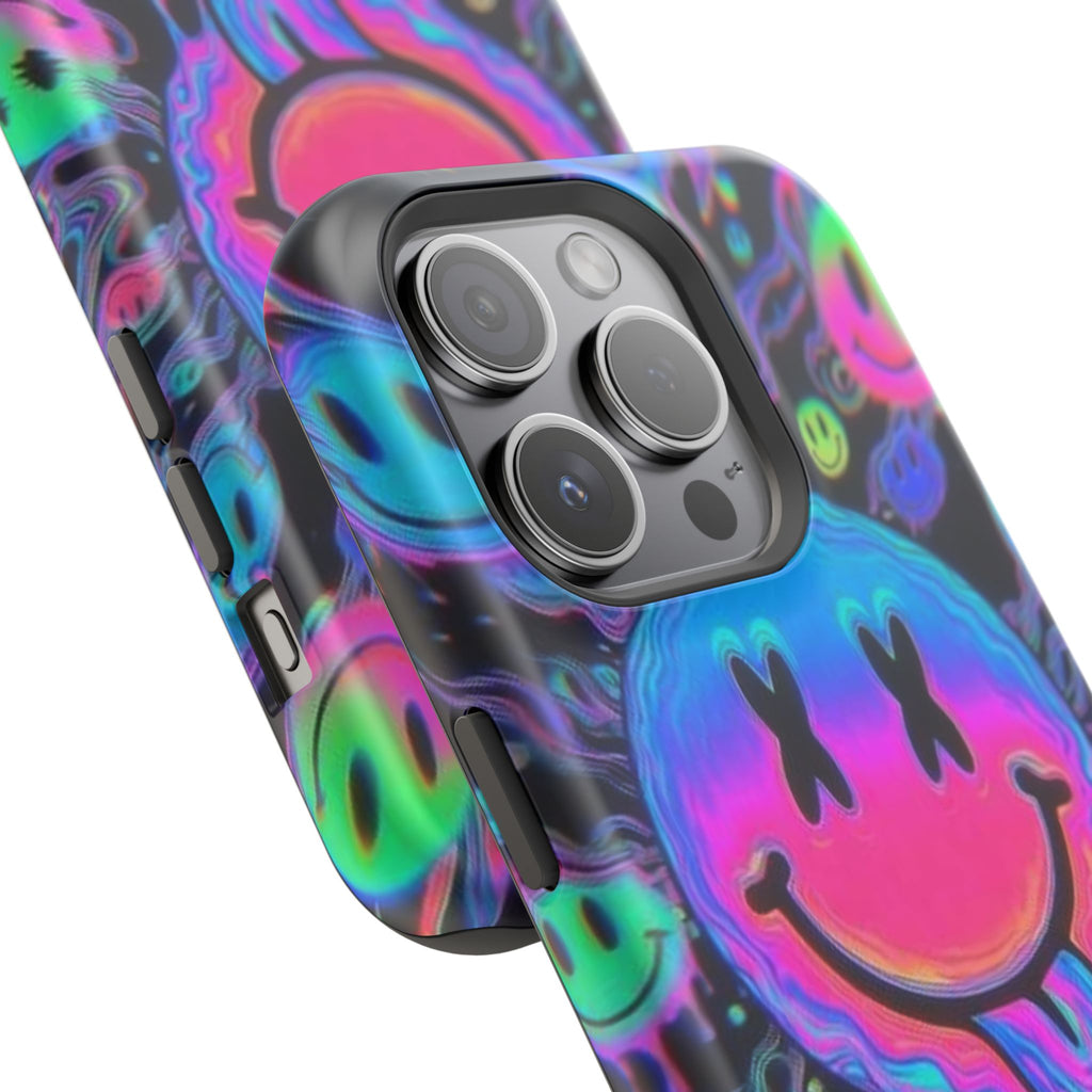 Psychedelic Smiley Impact-Resistant Phone Case