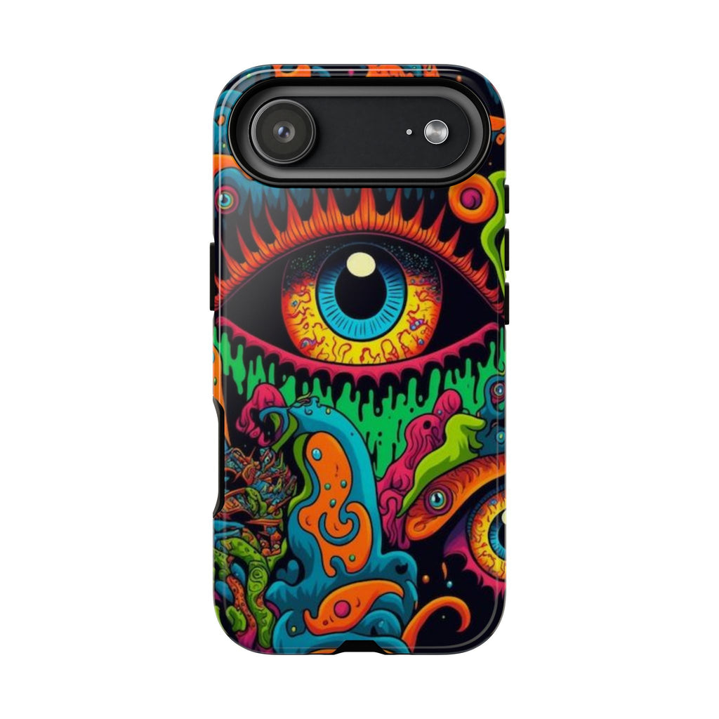 Psychedelic Eye Illustration Phone Case | Vibrant Trippy Art