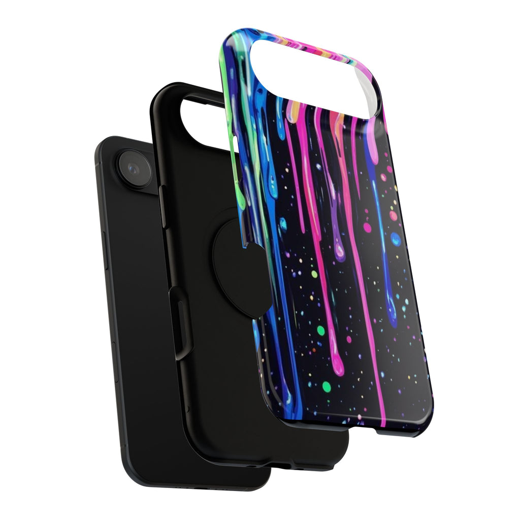 Phone Case - Neon Drip Impact-Resistant Protective Cover