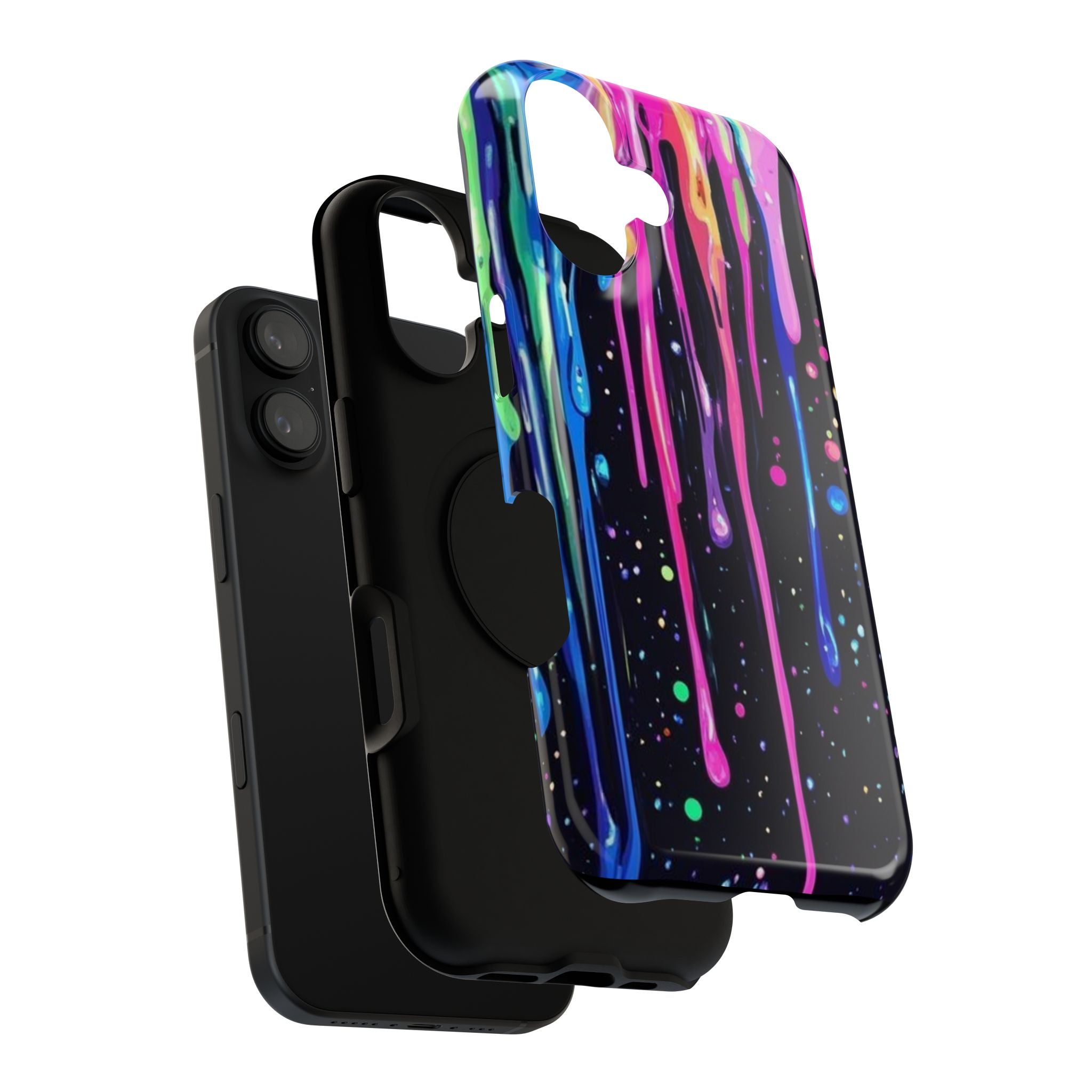 Phone Case - Neon Drip Impact-Resistant Protective Cover