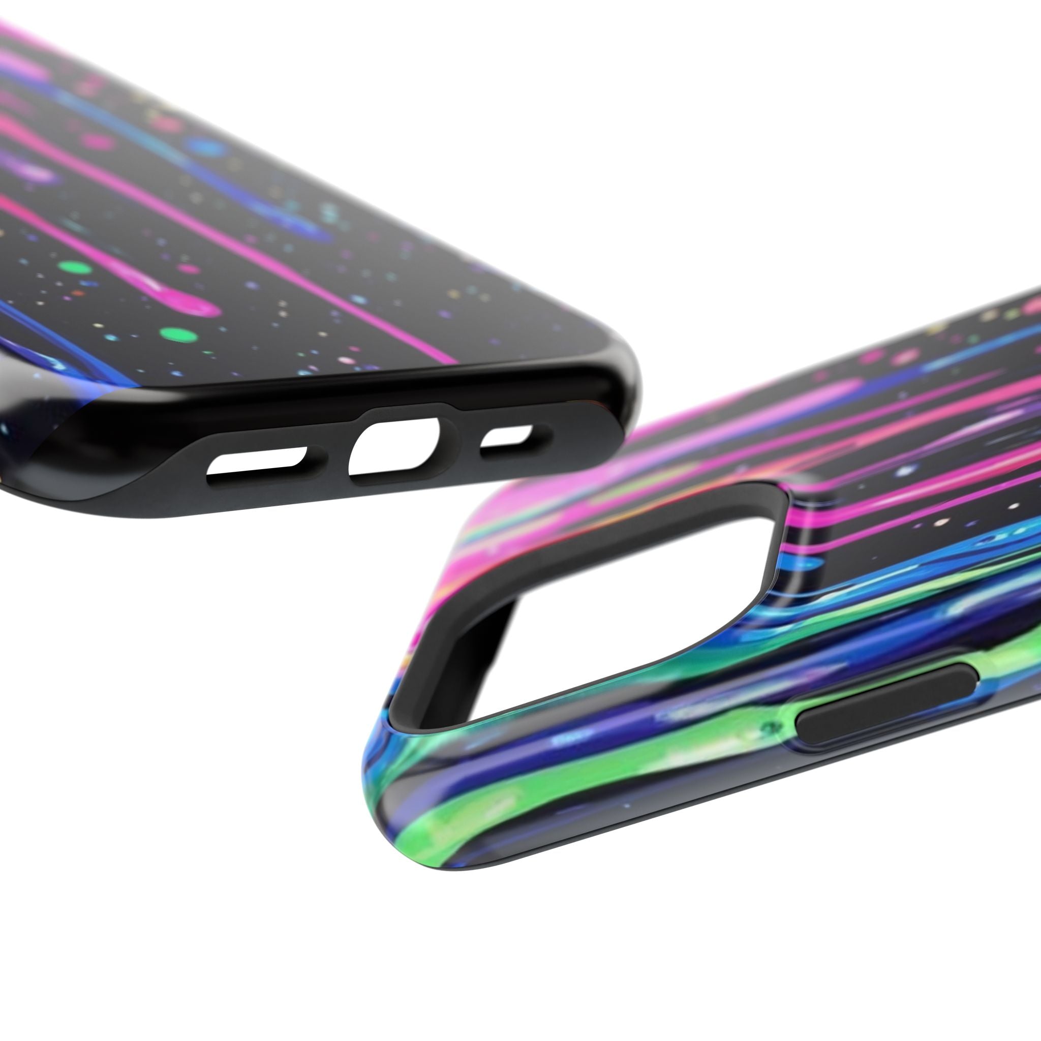 Phone Case - Neon Drip Impact-Resistant Protective Cover