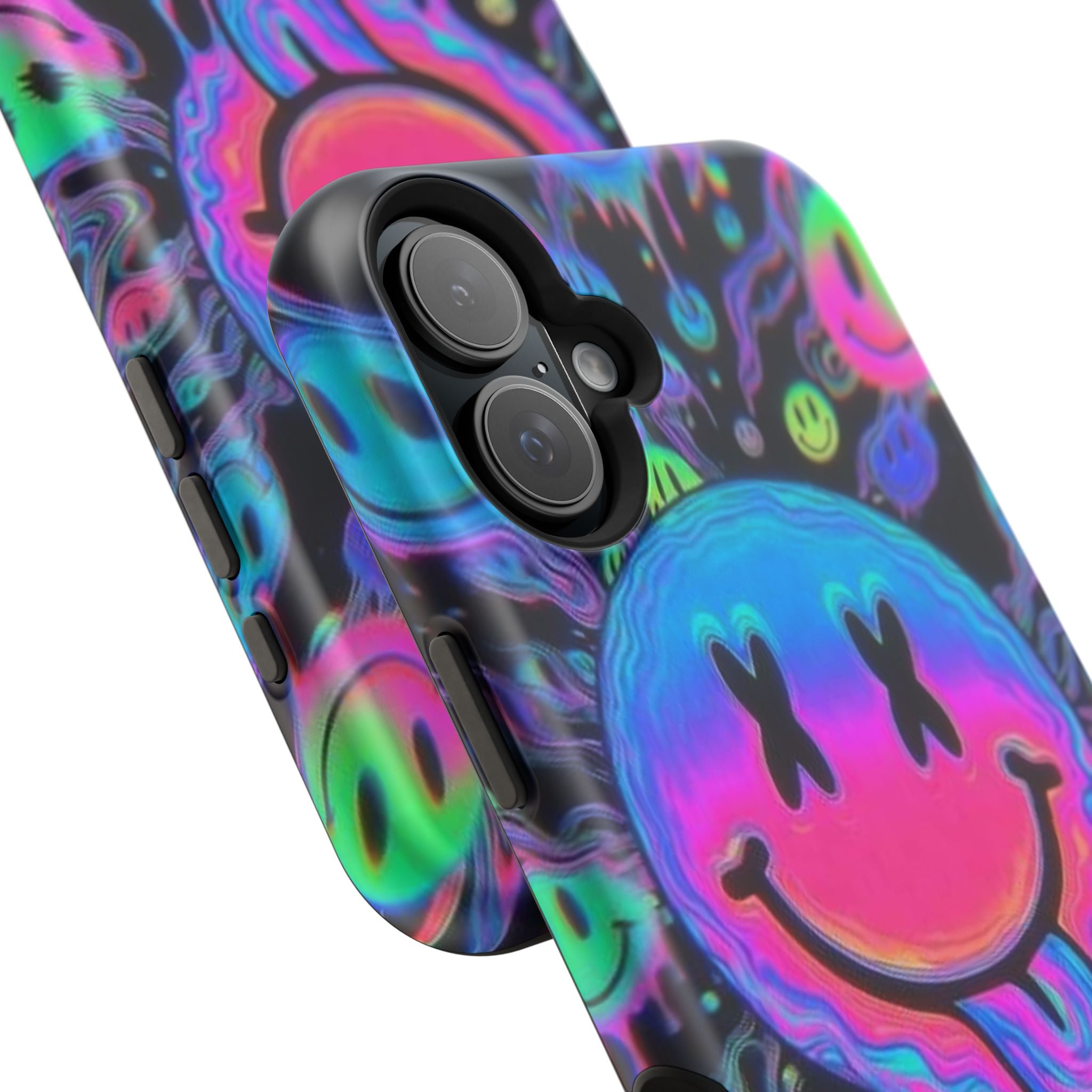Psychedelic Smiley Impact-Resistant Phone Case