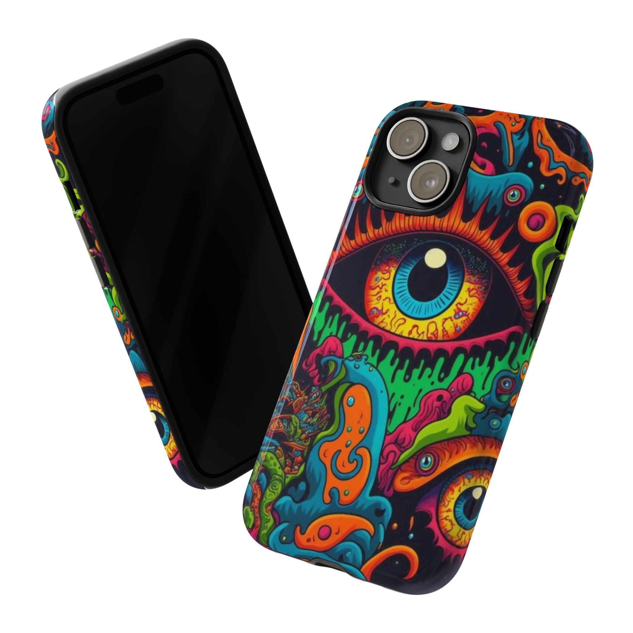 Psychedelic Eye Illustration Phone Case | Vibrant Trippy Art
