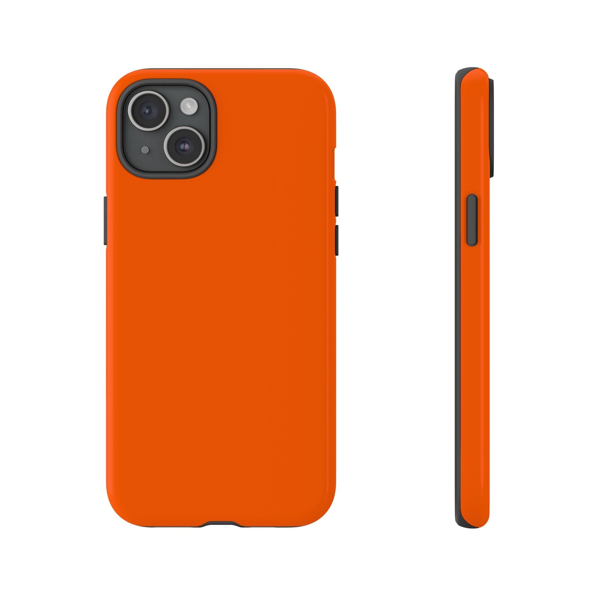 Solid Orange Tough Phone Case | Rugged Protective Phone Case