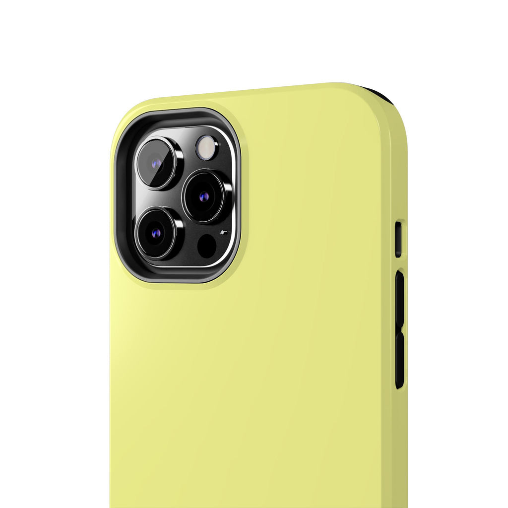 Solid Lemon Yellow Phone Case | Tough Phone Case