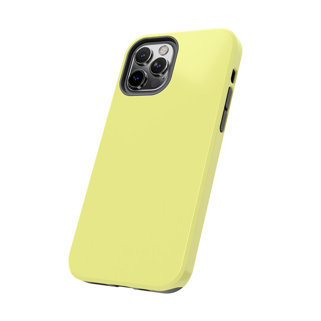 Solid Lemon Yellow Phone Case | Tough Phone Case