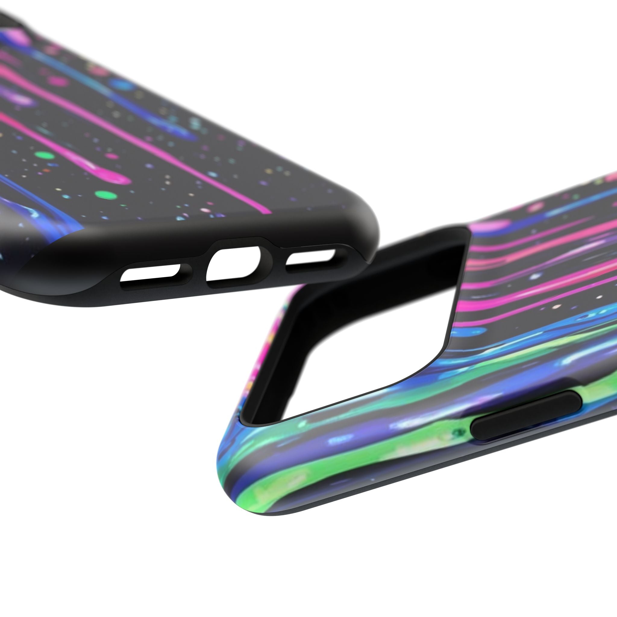 Phone Case - Neon Drip Impact-Resistant Protective Cover