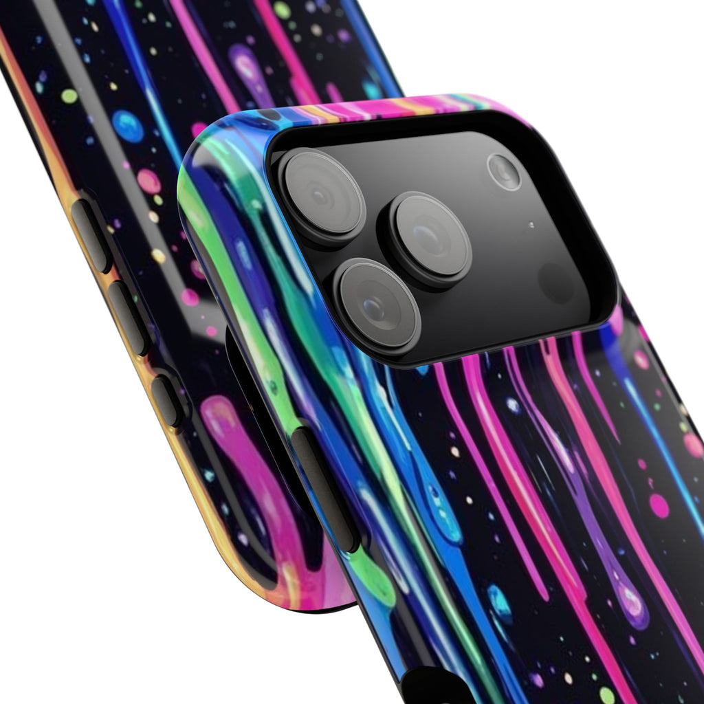 Phone Case - Neon Drip Impact-Resistant Protective Cover