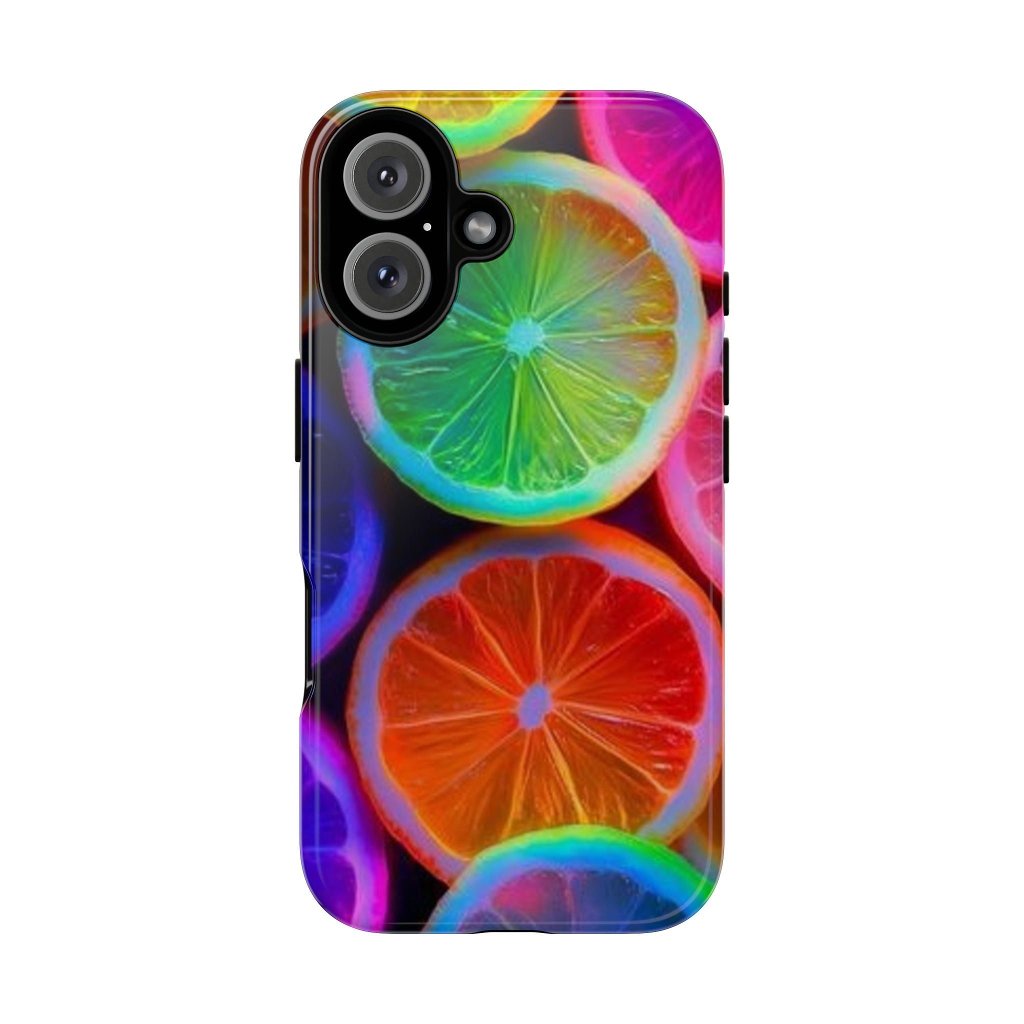 Neon Citrus Slices Tough Case | Colorful Fruit Phone Cover