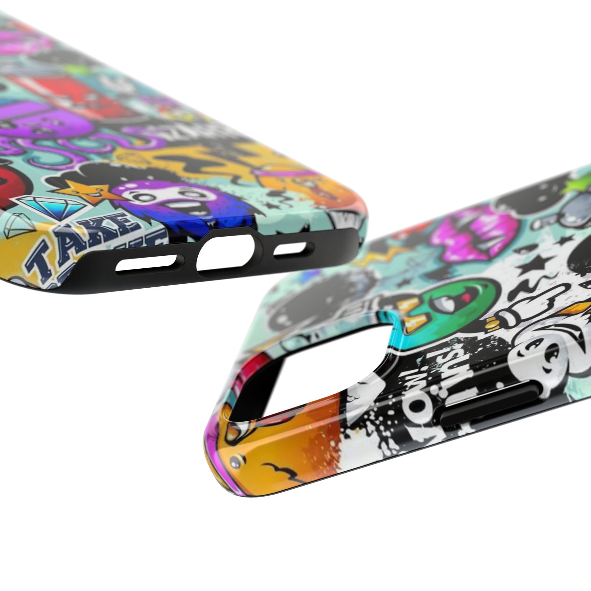 Graffiti Sticker Characters Phone Case | Tough Phone Case