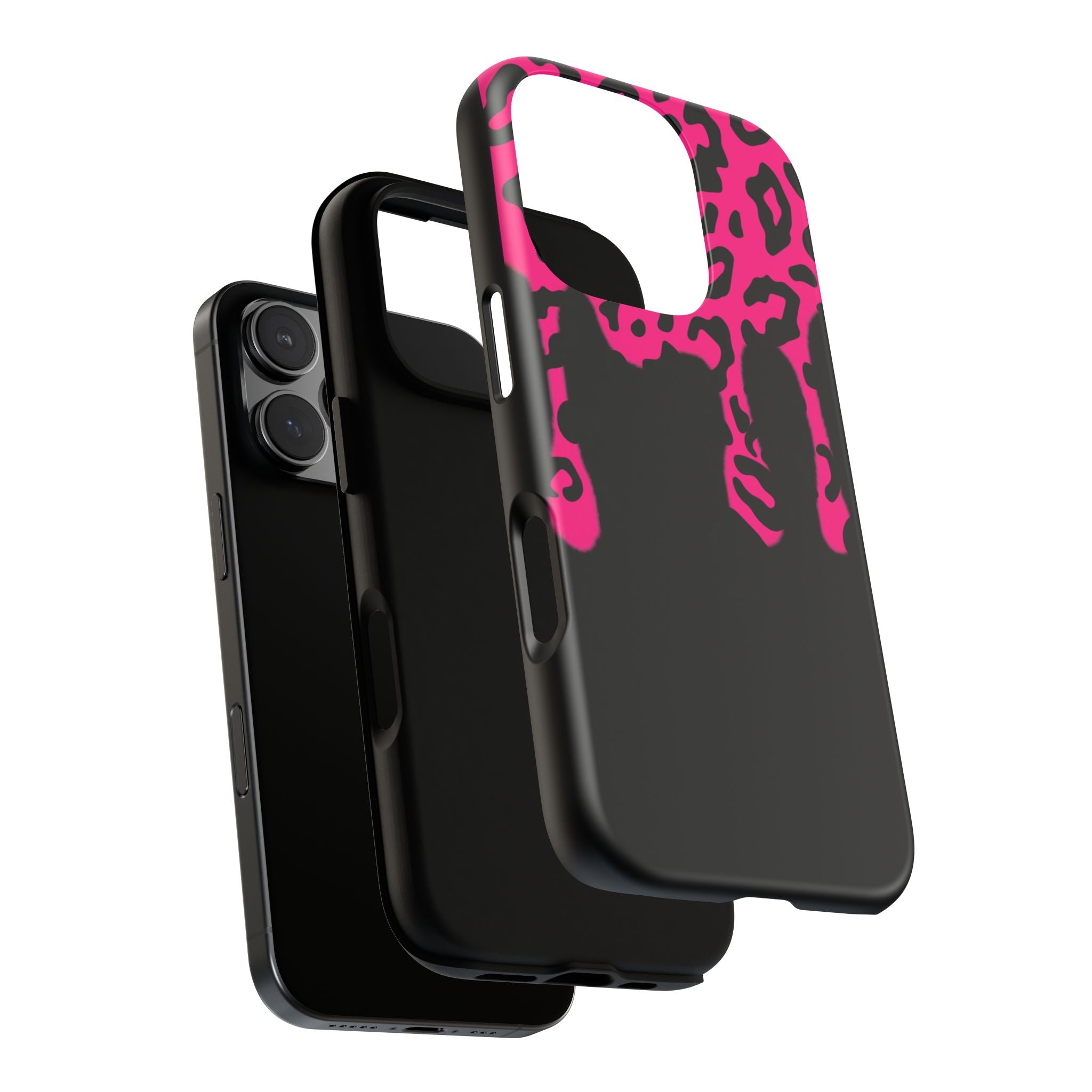 Hot Pink Leopard Drip Phone Case | Tough Case