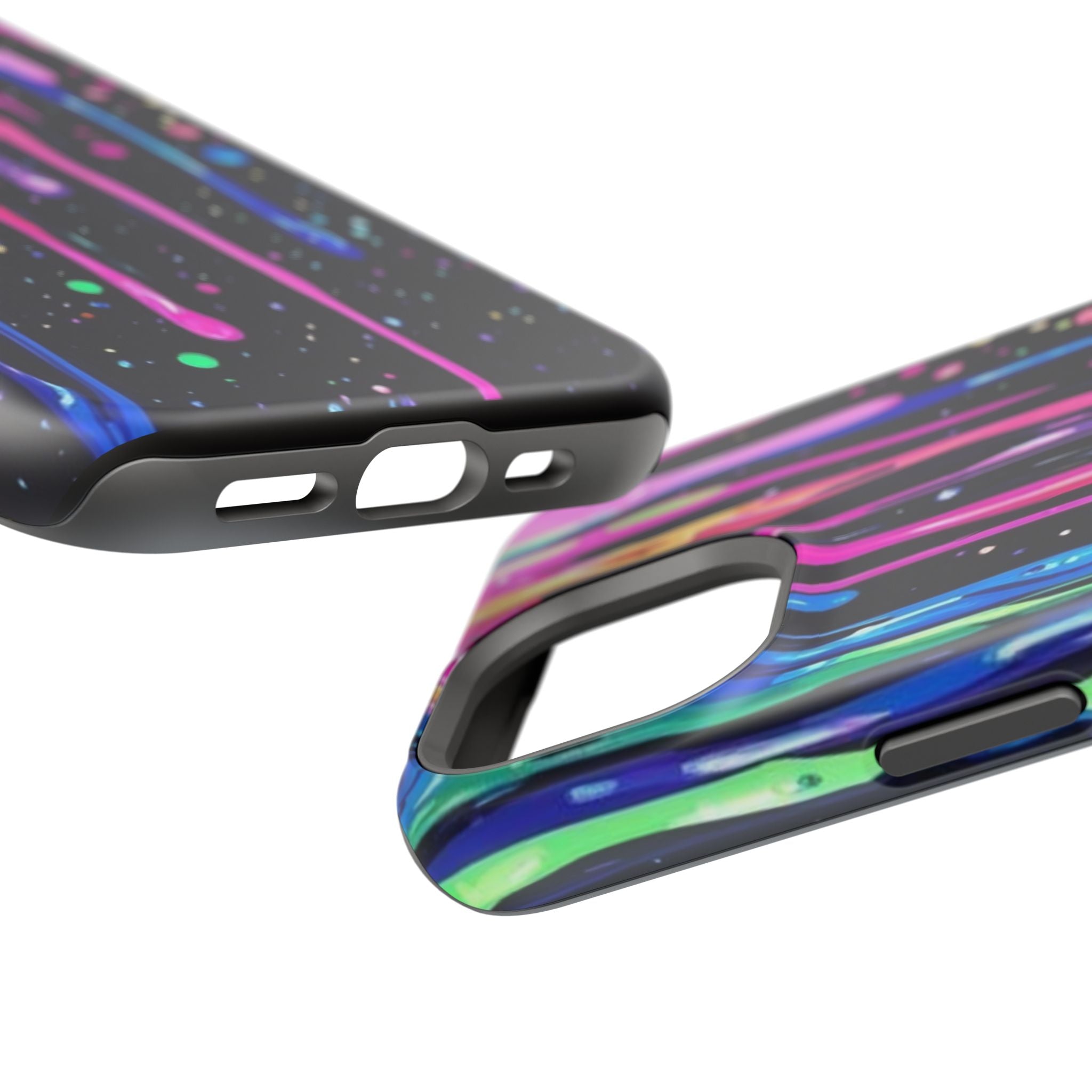 Phone Case - Neon Drip Impact-Resistant Protective Cover