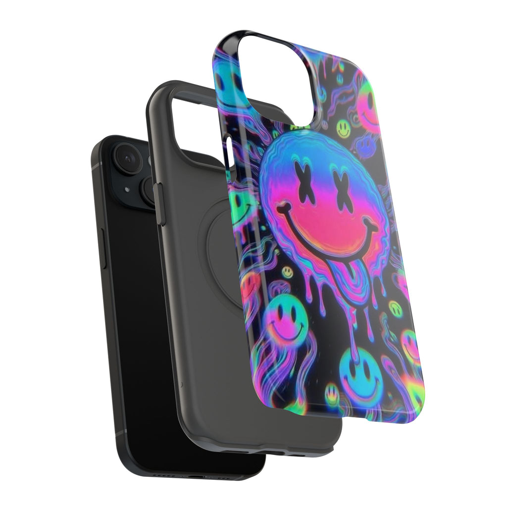 Psychedelic Smiley Impact-Resistant Phone Case
