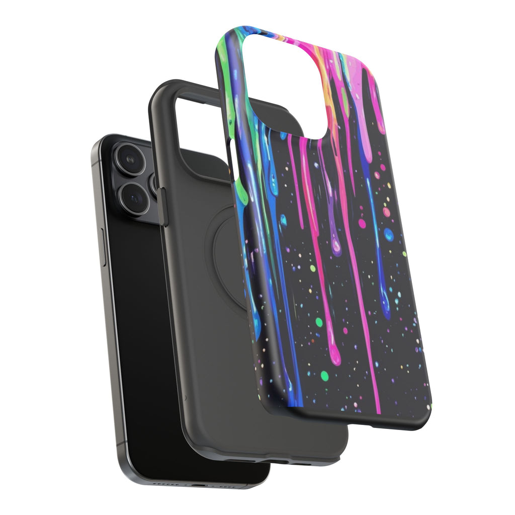 Phone Case - Neon Drip Impact-Resistant Protective Cover
