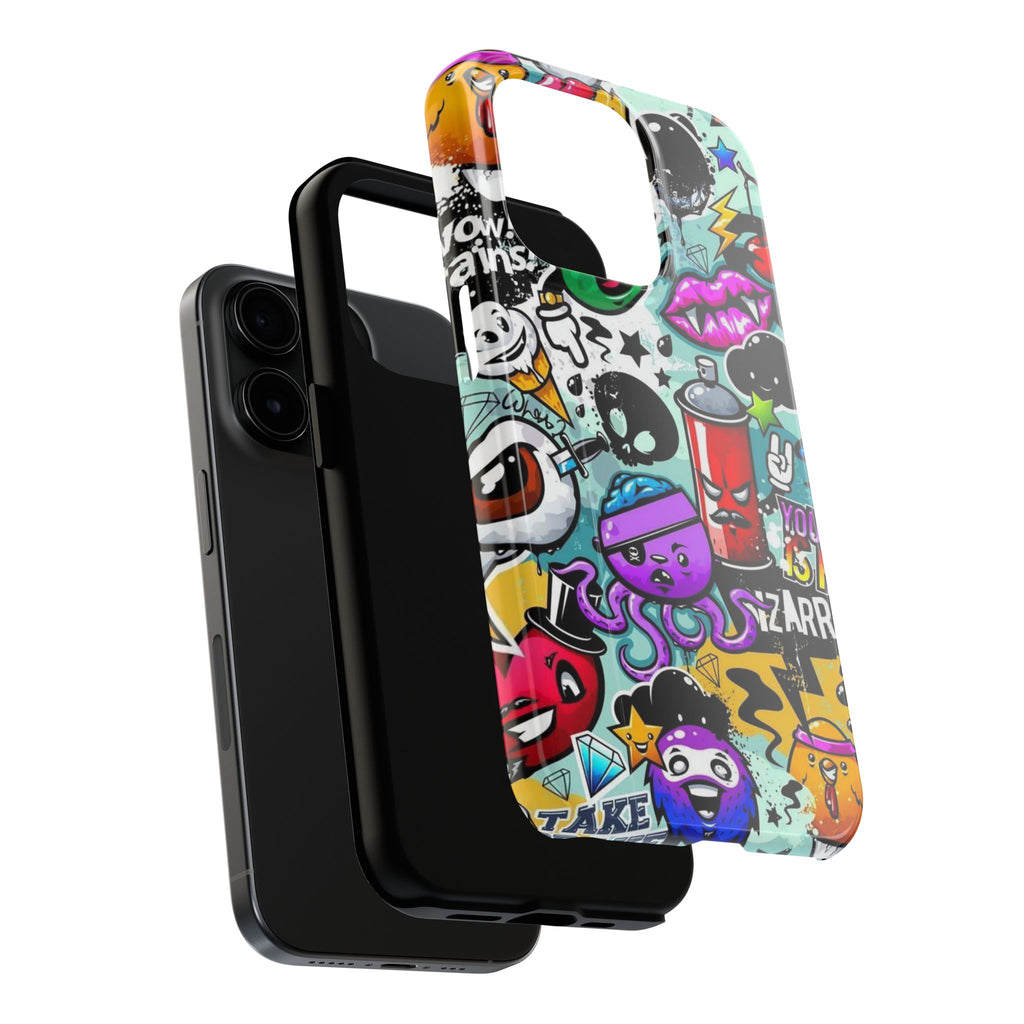 Graffiti Sticker Characters Phone Case | Tough Phone Case