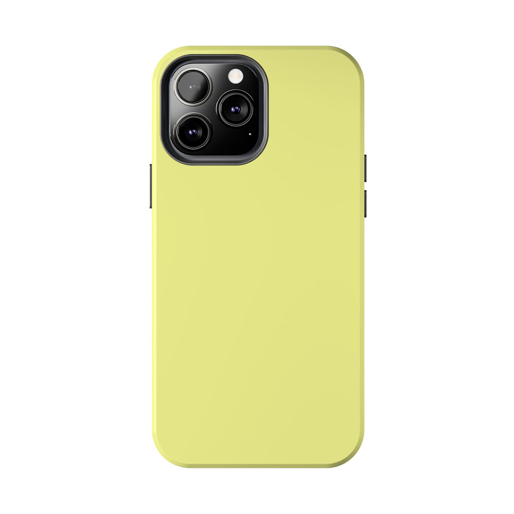 Solid Lemon Yellow Phone Case | Tough Phone Case