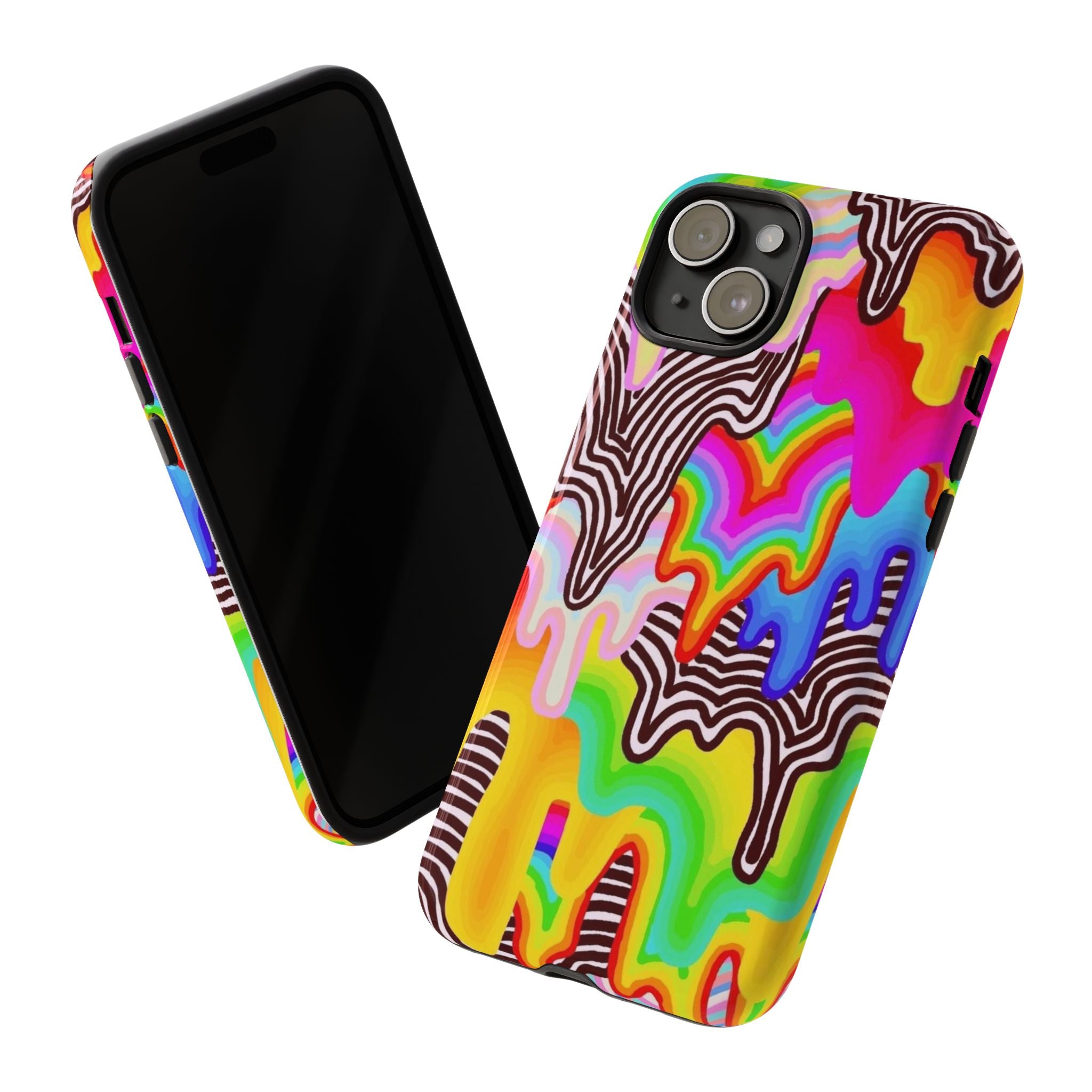 Psychedelic Drip Rainbow Phone Case | Tough Case