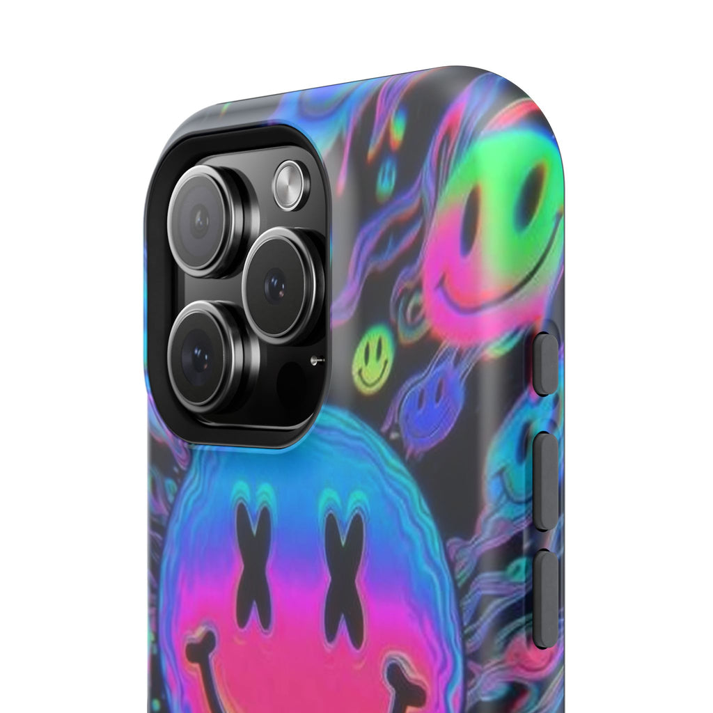Psychedelic Smiley Impact-Resistant Phone Case