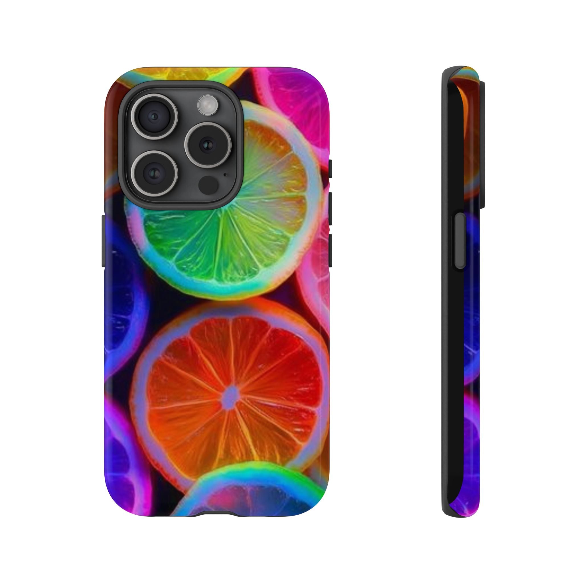 Neon Citrus Slices Tough Case | Colorful Fruit Phone Cover
