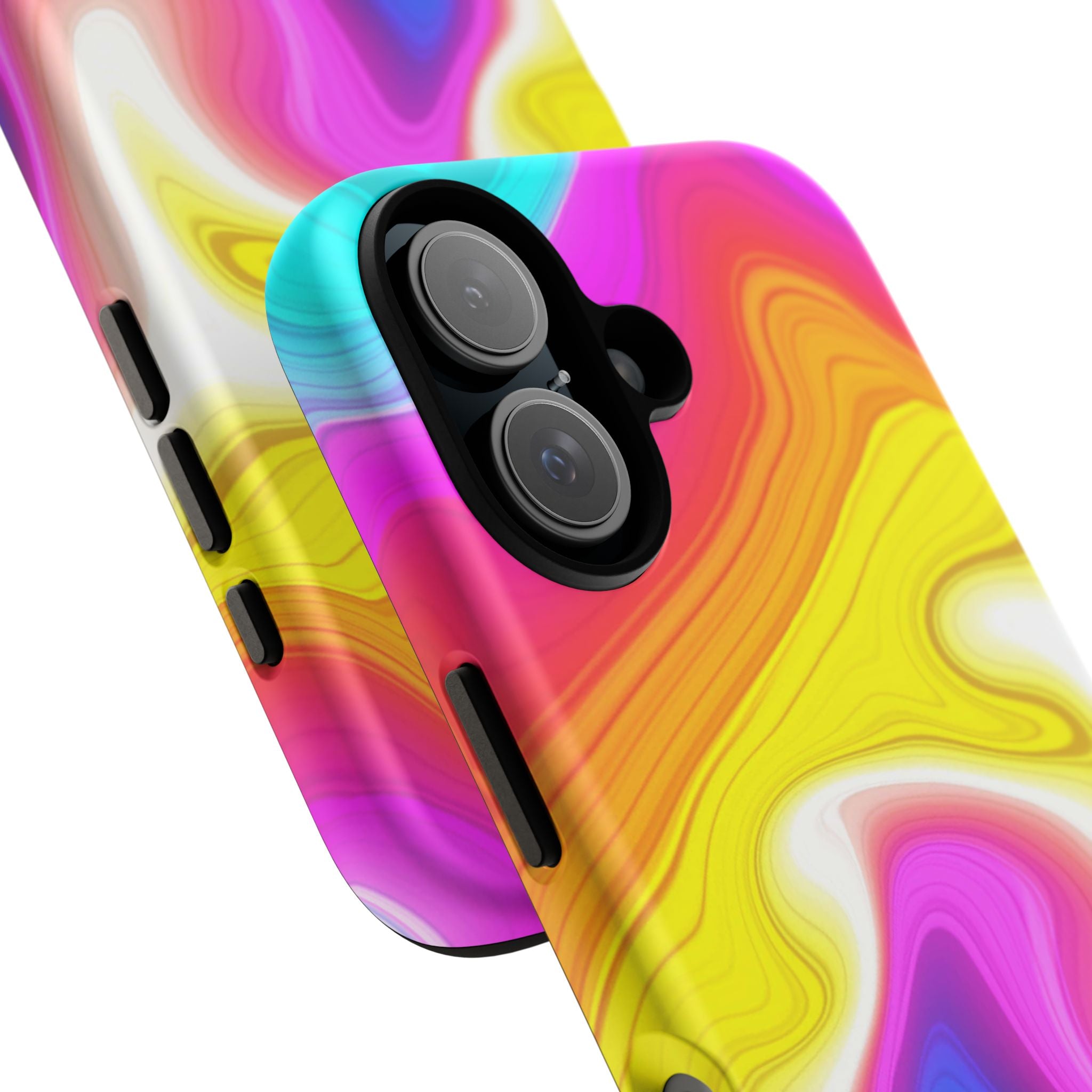 Rainbow Marble Swirl Phone Case | Tough Case