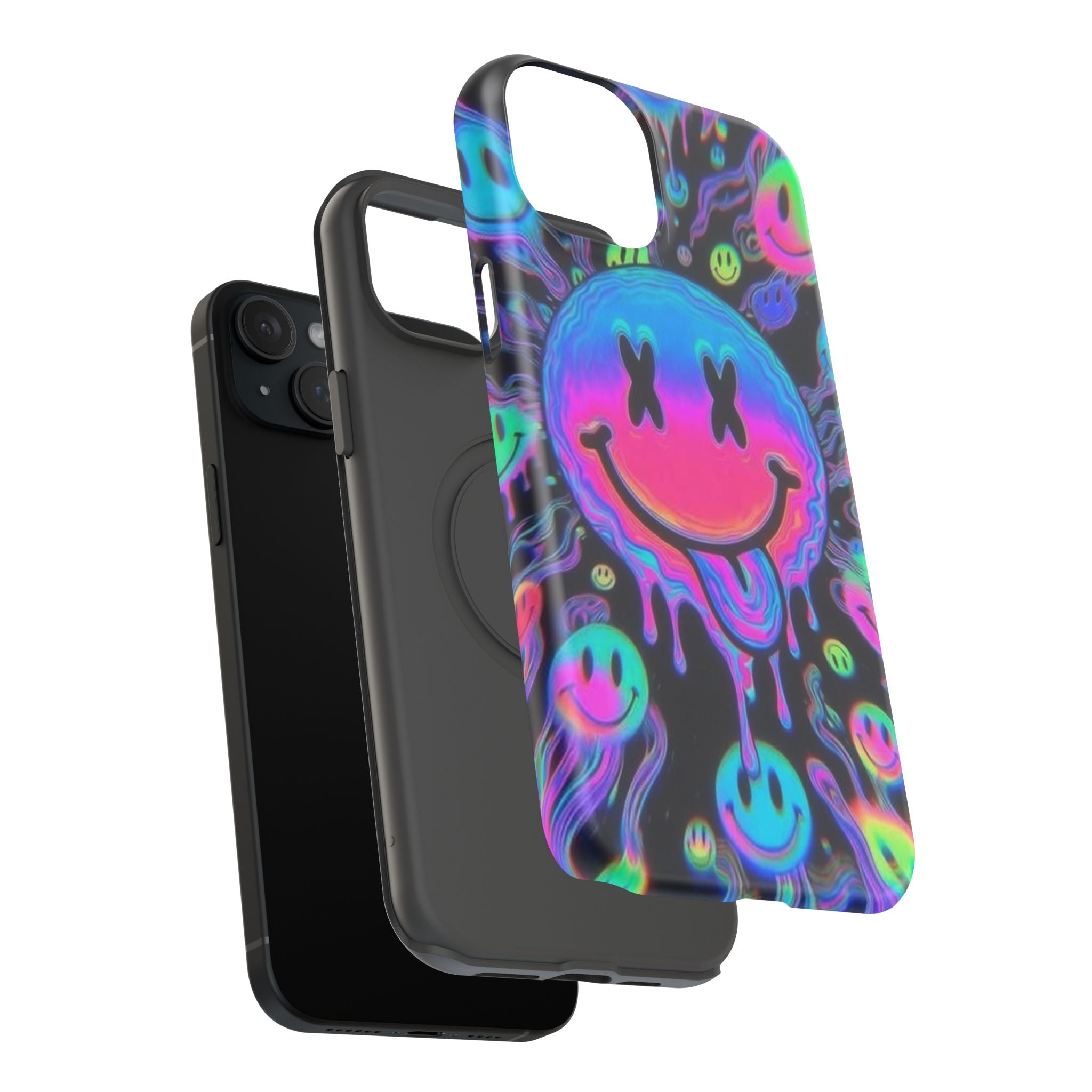 Psychedelic Smiley Impact-Resistant Phone Case