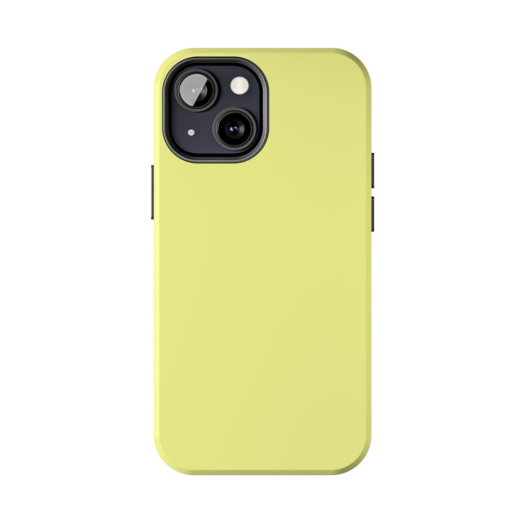 Solid Lemon Yellow Phone Case | Tough Phone Case