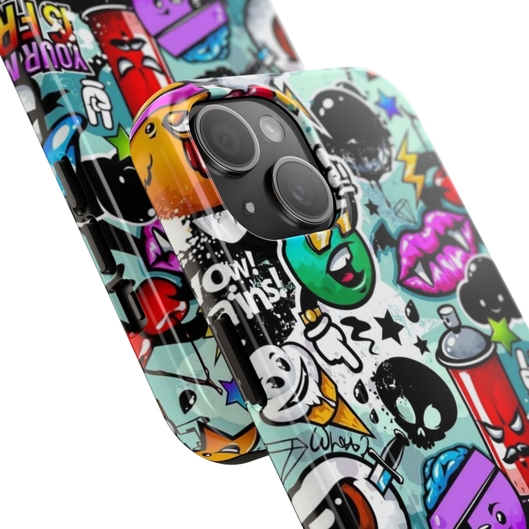 Graffiti Sticker Characters Phone Case | Tough Phone Case