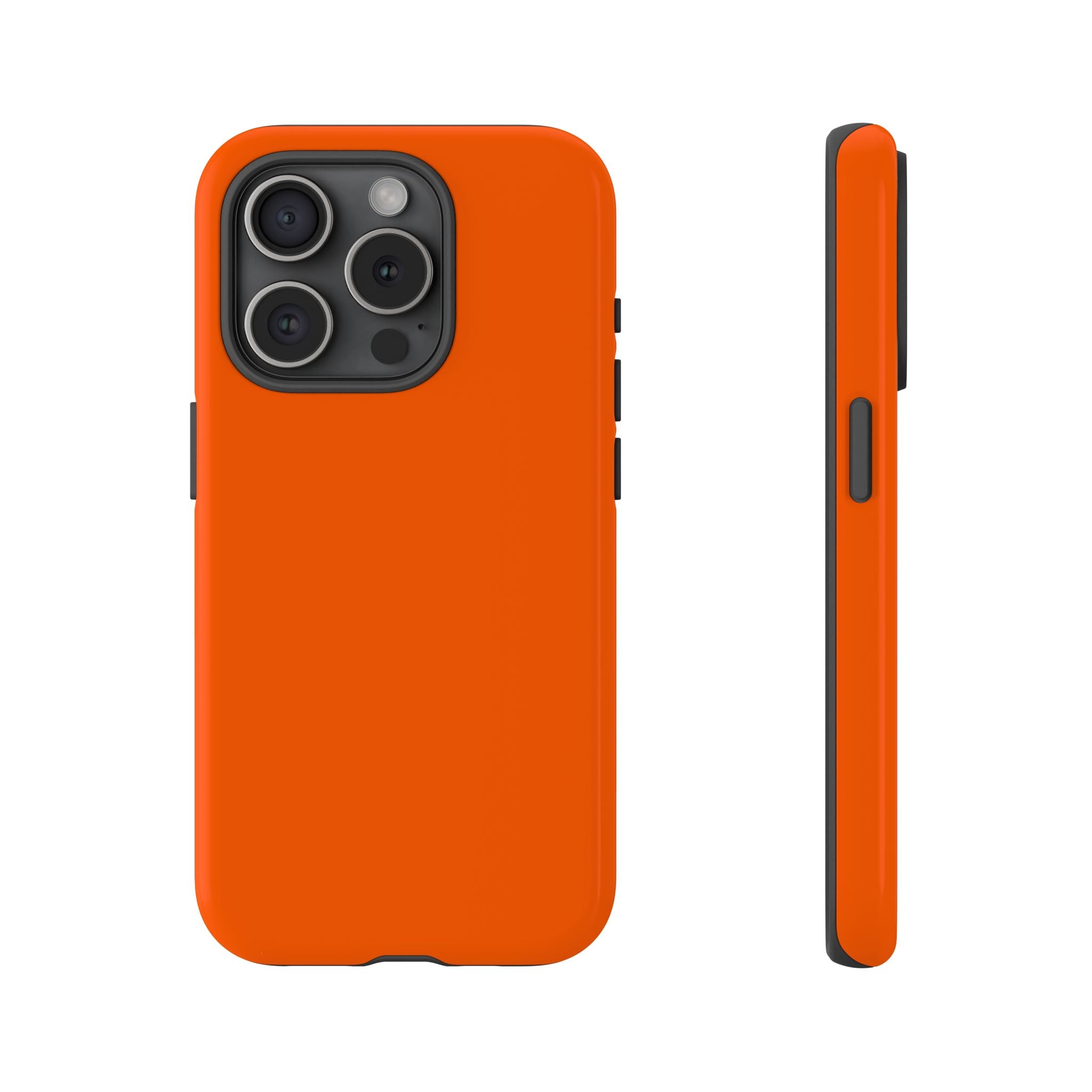 Solid Orange Tough Phone Case | Rugged Protective Phone Case
