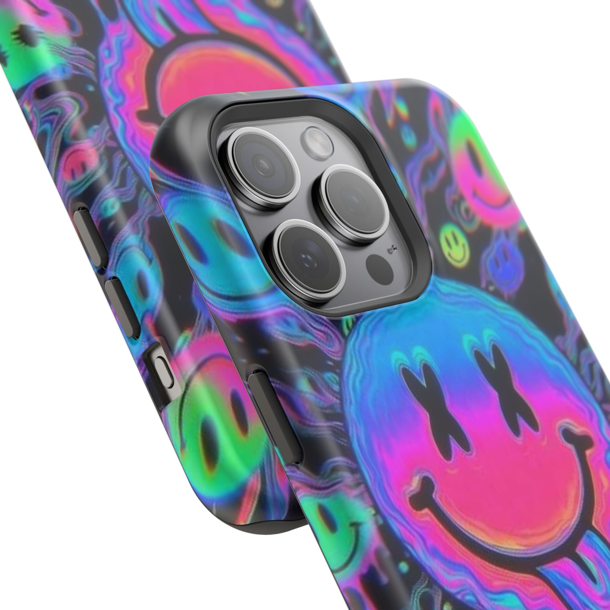 Psychedelic Smiley Impact-Resistant Phone Case